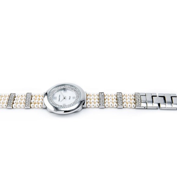 Charles Delon Casual Style Silver/Pearl Watch - Picture 4 of 4